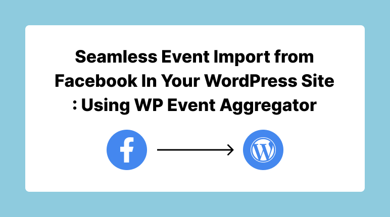 Facebook Event plugin for WordPress
