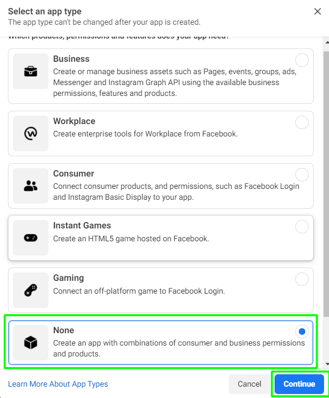 select app type image