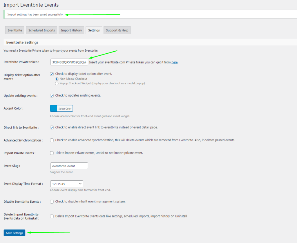 import event to Eventbrite