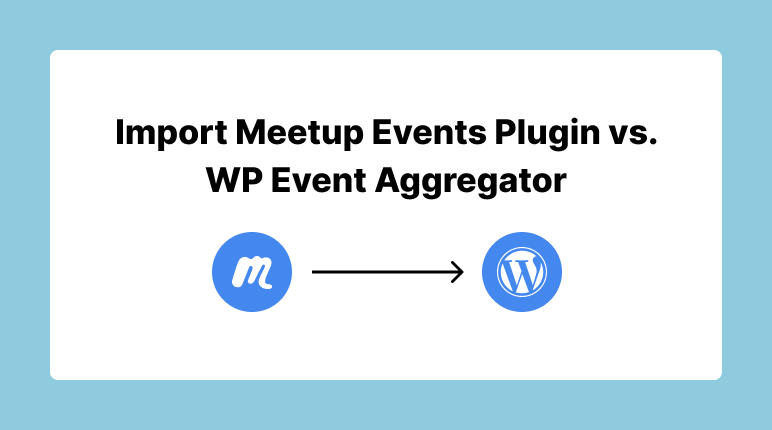 import meetup events wordpress plugin