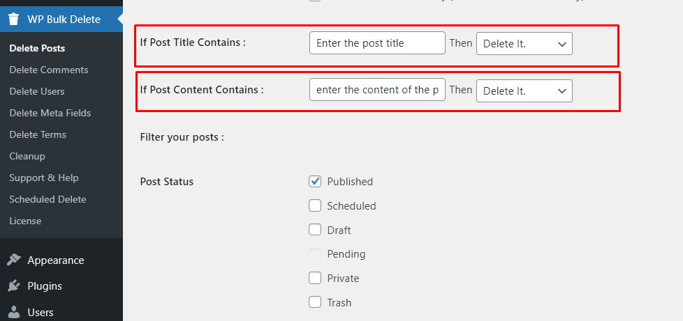 enter title or content