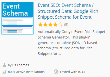 event schema plugin